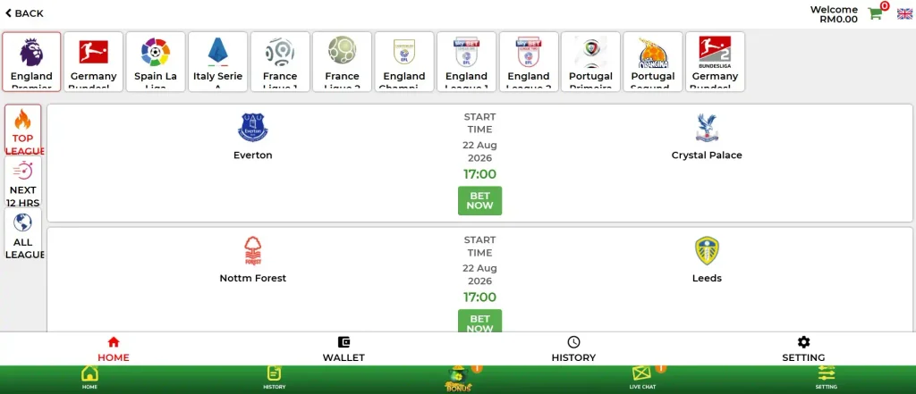 Sports Betting at MrLucky88